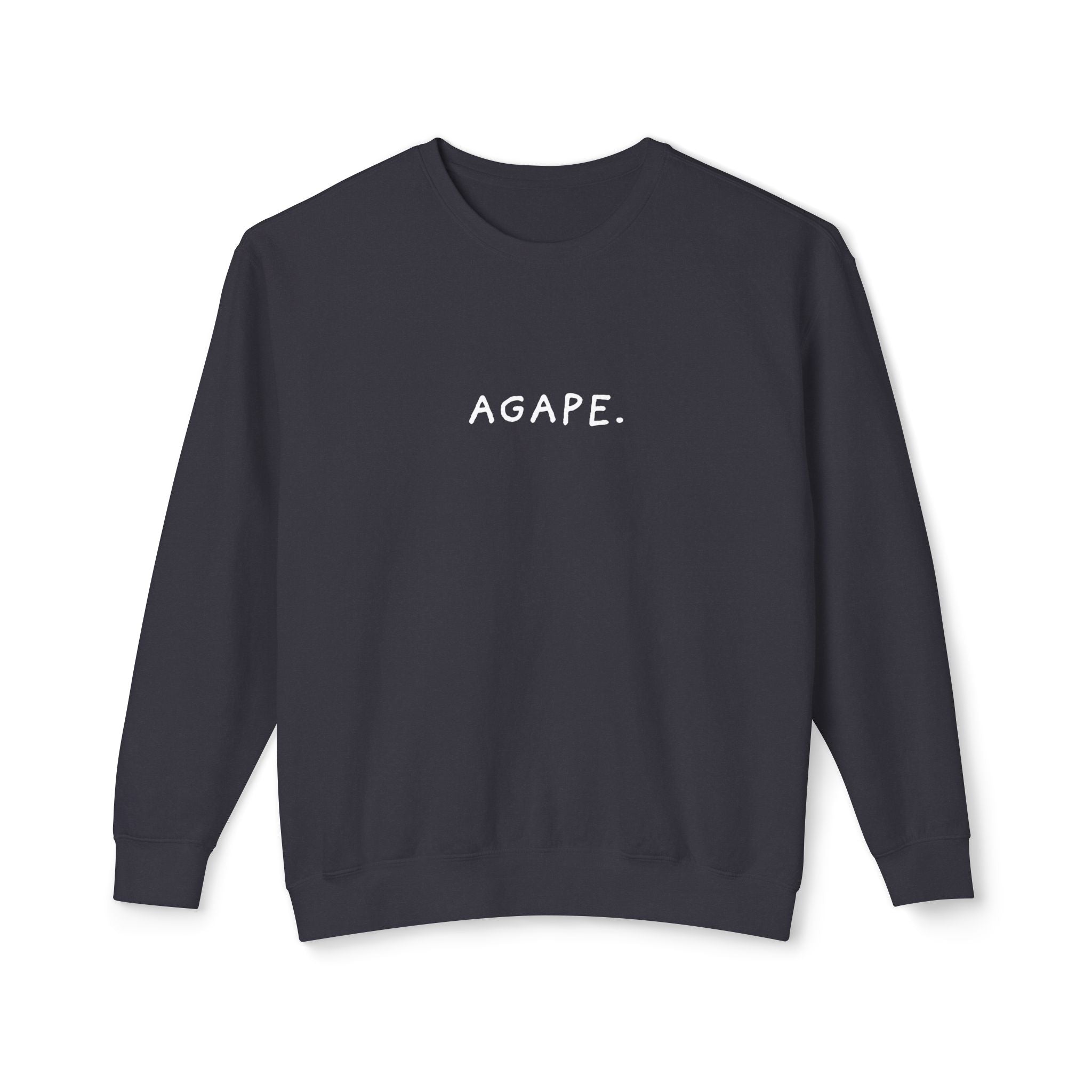 【Agape】 AGAPE. Unisex Lightweight Crewneck Sweatshirt – The Agape Effect