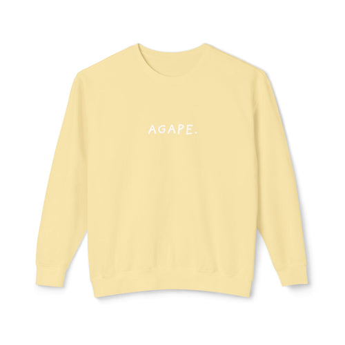 AGAPE. Unisex Lightweight Crewneck Sweatshirt